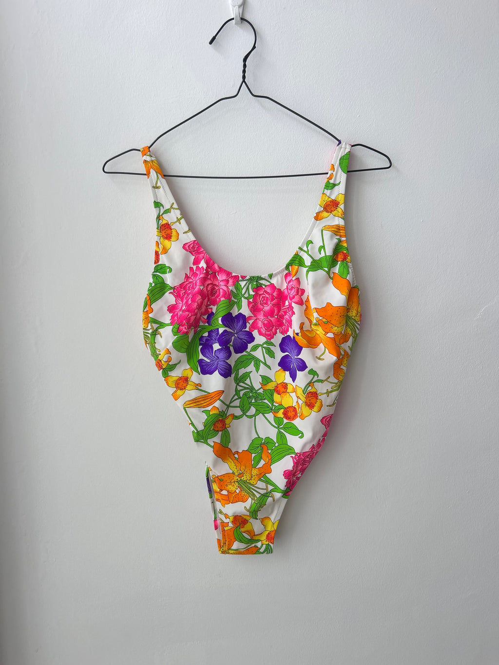 Floral 80's Swimsuit Size 10