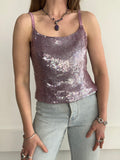 Lilac 80's Sequin Cami Top Size 12