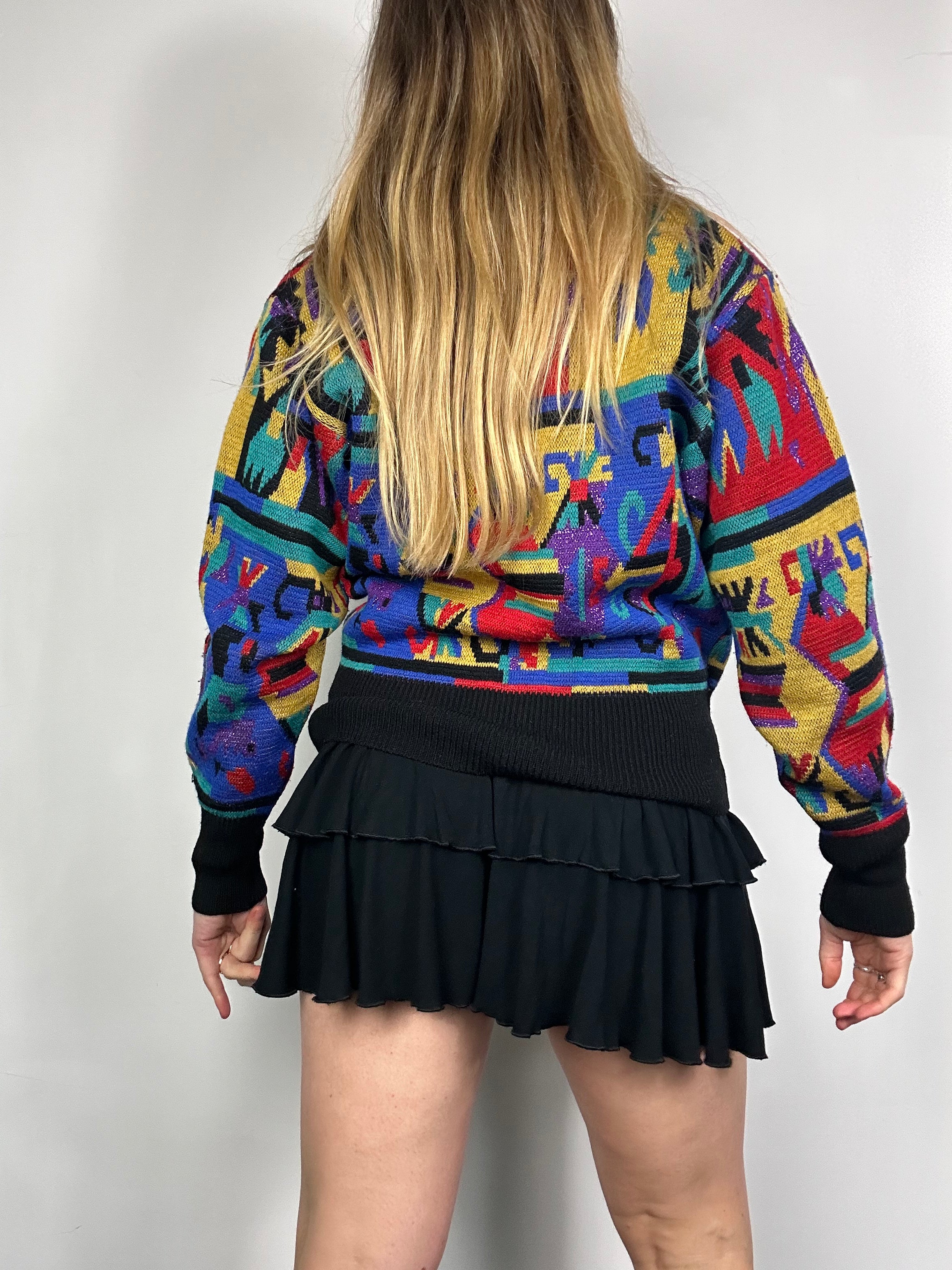 V neck 80's Cardi Size 10