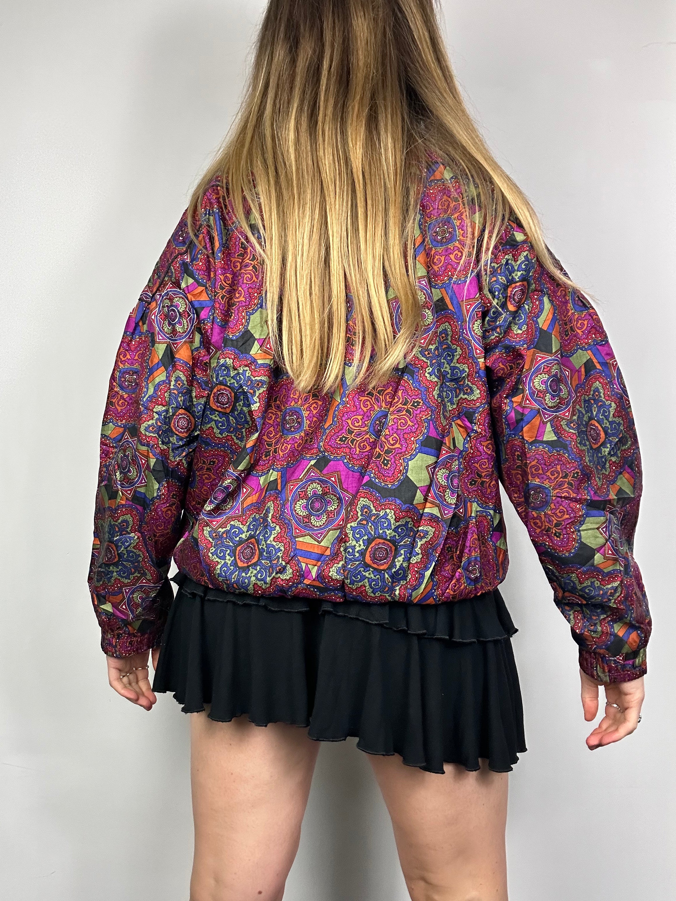 Floral bomber Jacket Size 10