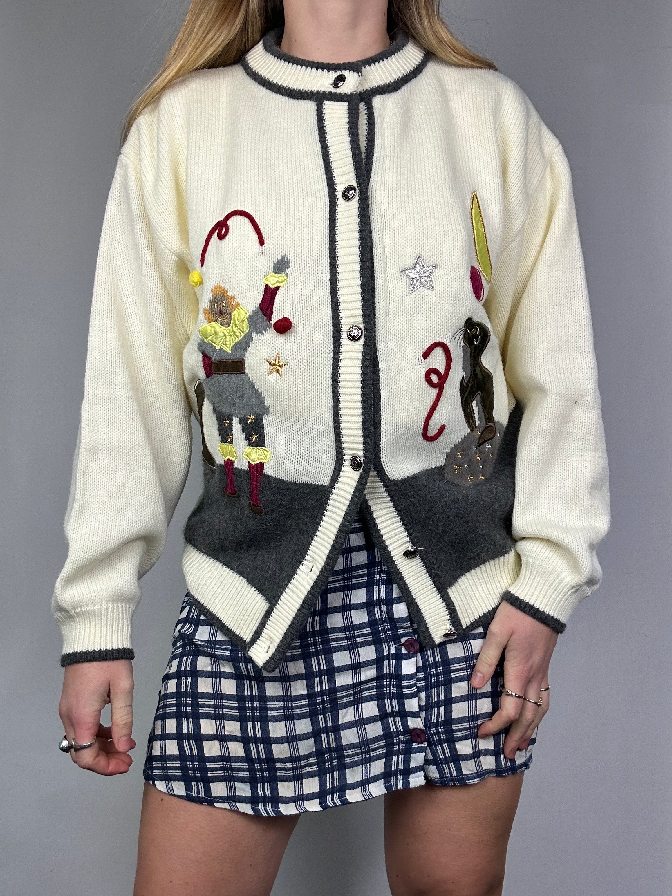 Circus Cream Knit Cardi Size 10