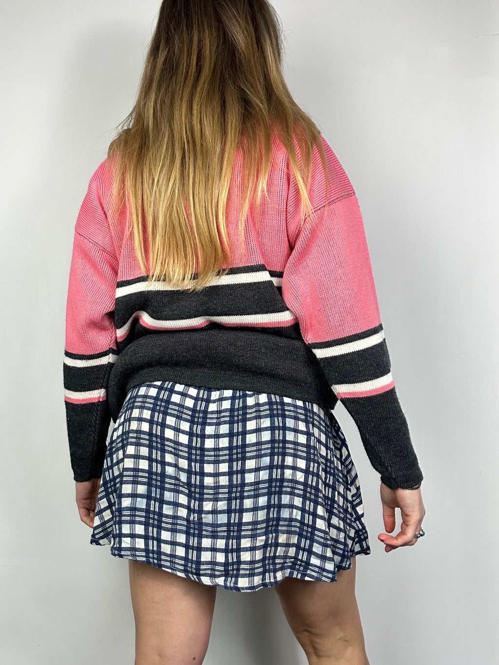 Pink Rose Knit Sweater Size M