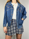 Sun embroidered Denim jacket Size S