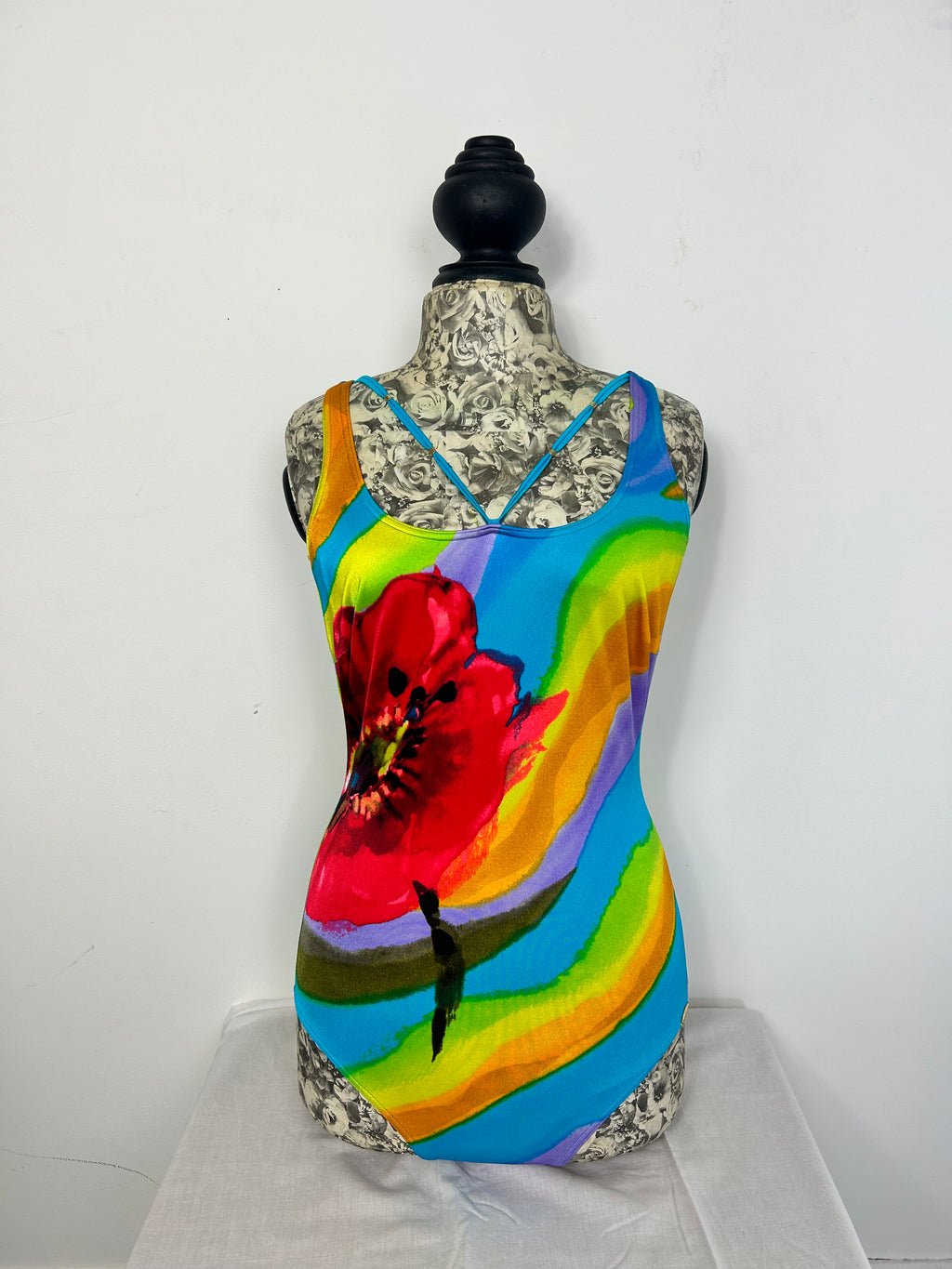 Flroal 80's Swimsuit Size 12/14