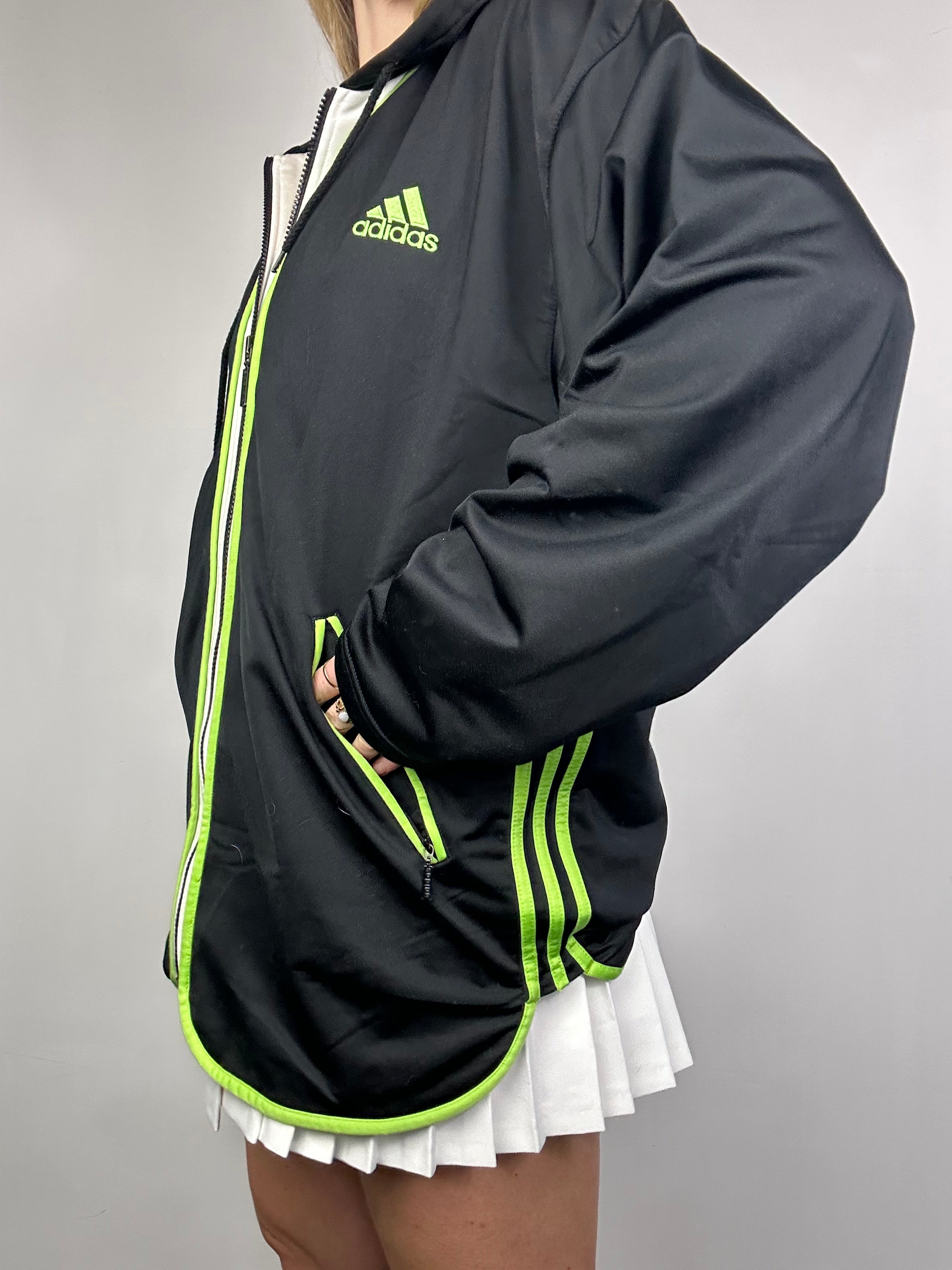 ADidas Black Track Jacket Size L/XL
