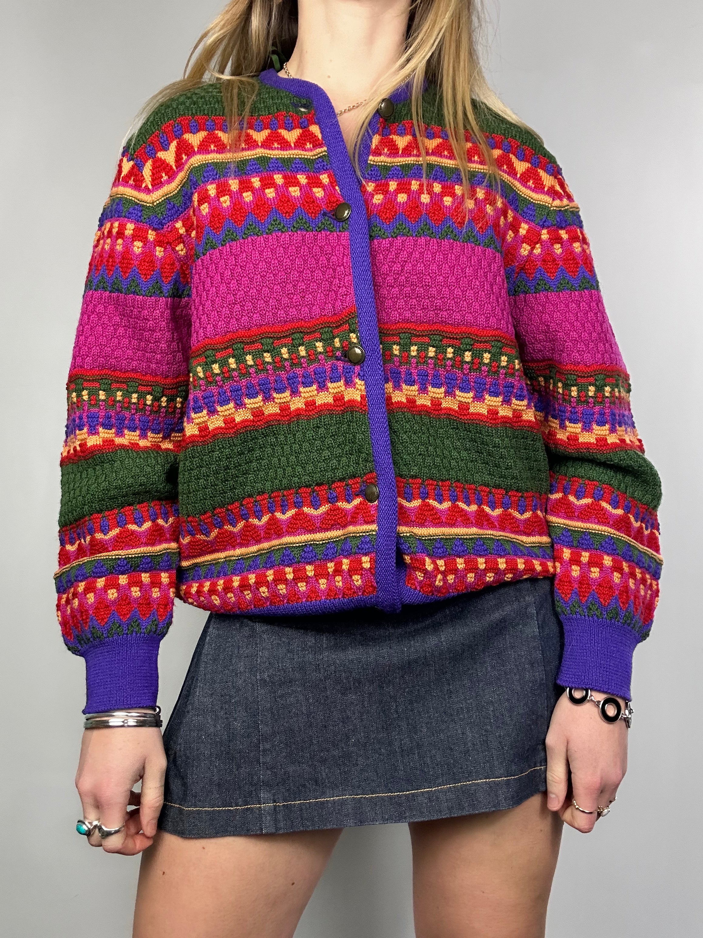 Pink 90's Cardigan Size 8/10