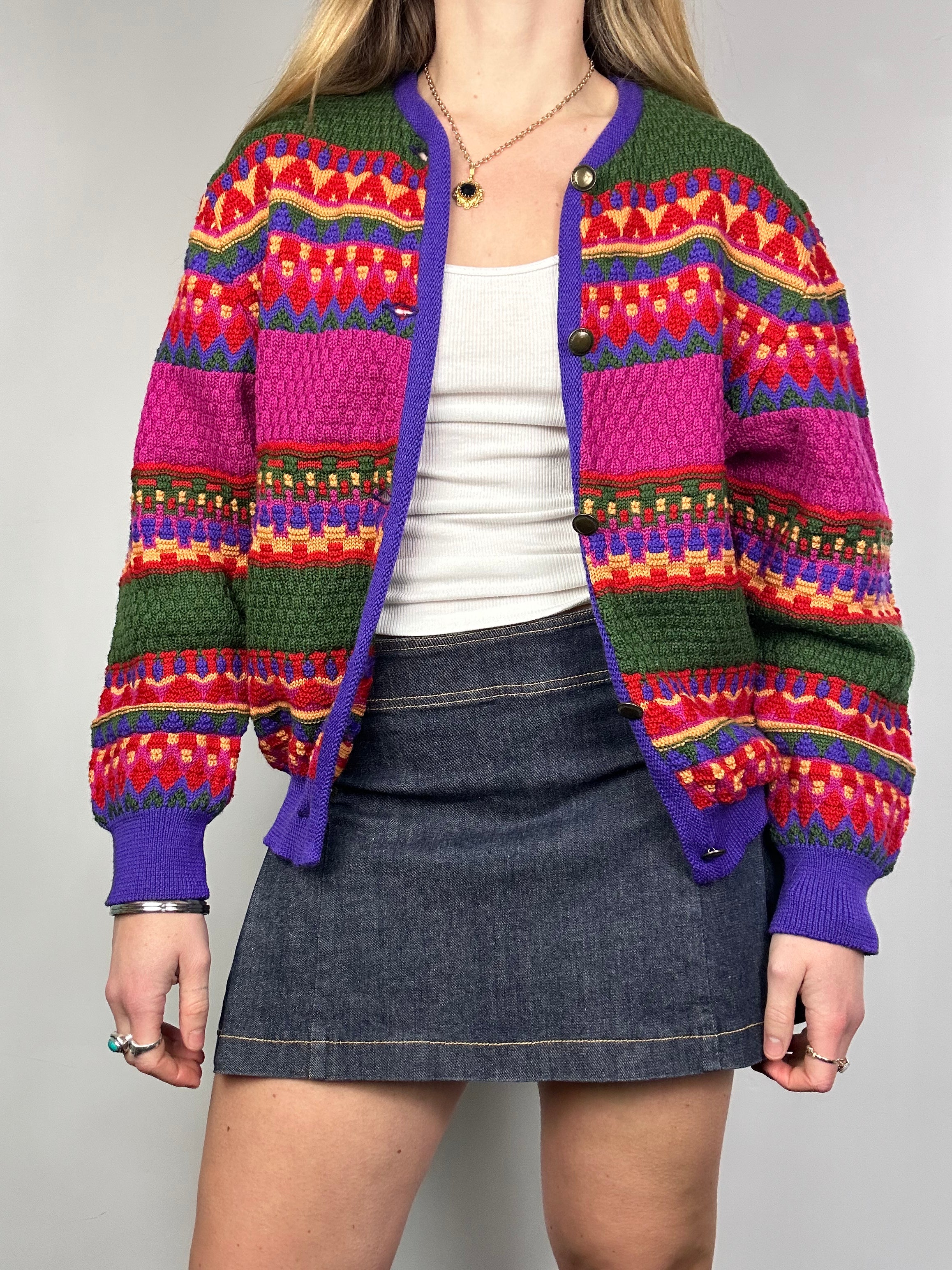 Pink 90's Cardigan Size 8/10
