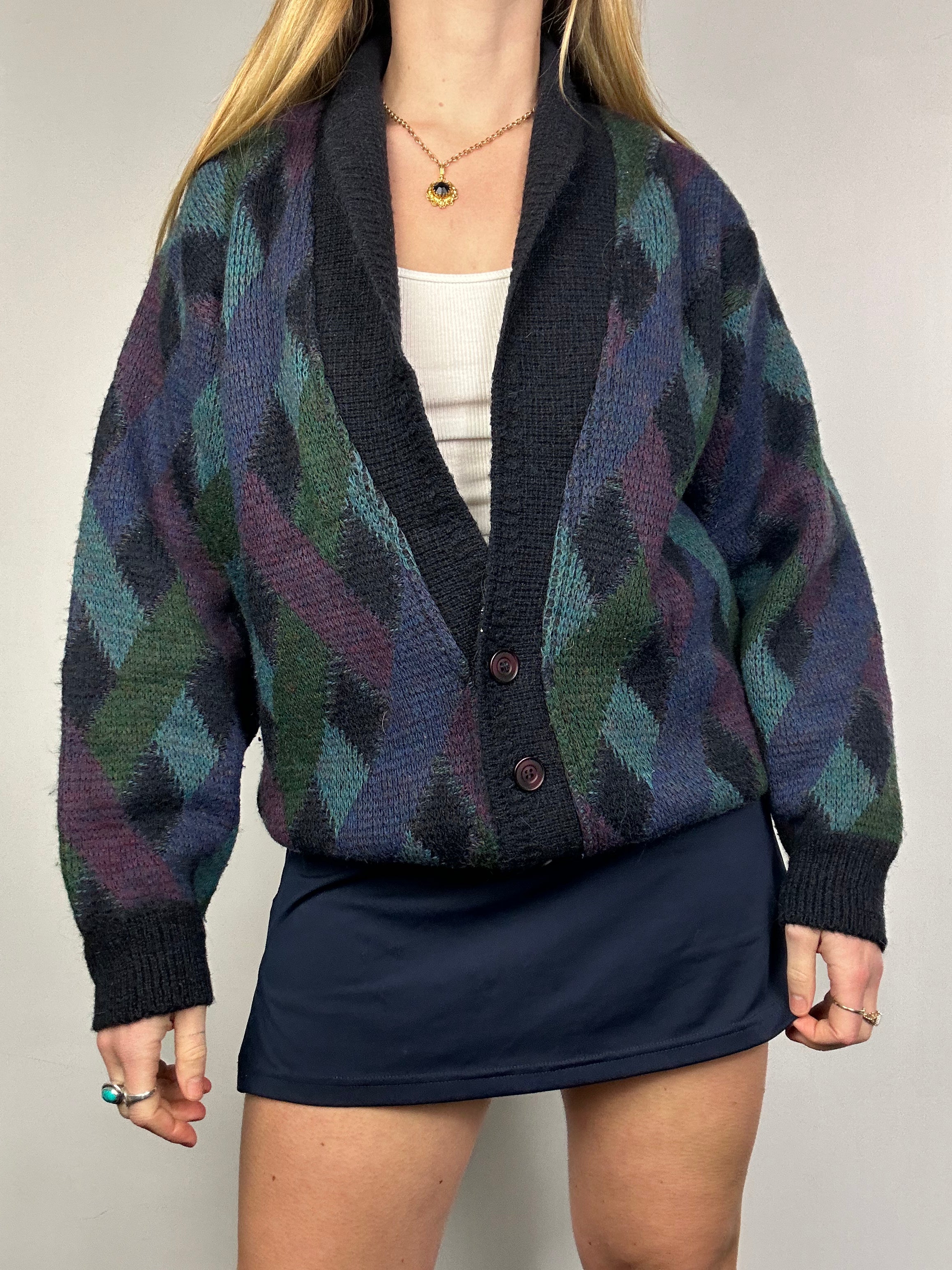 Diamond 90's Cardigan Size 10/12