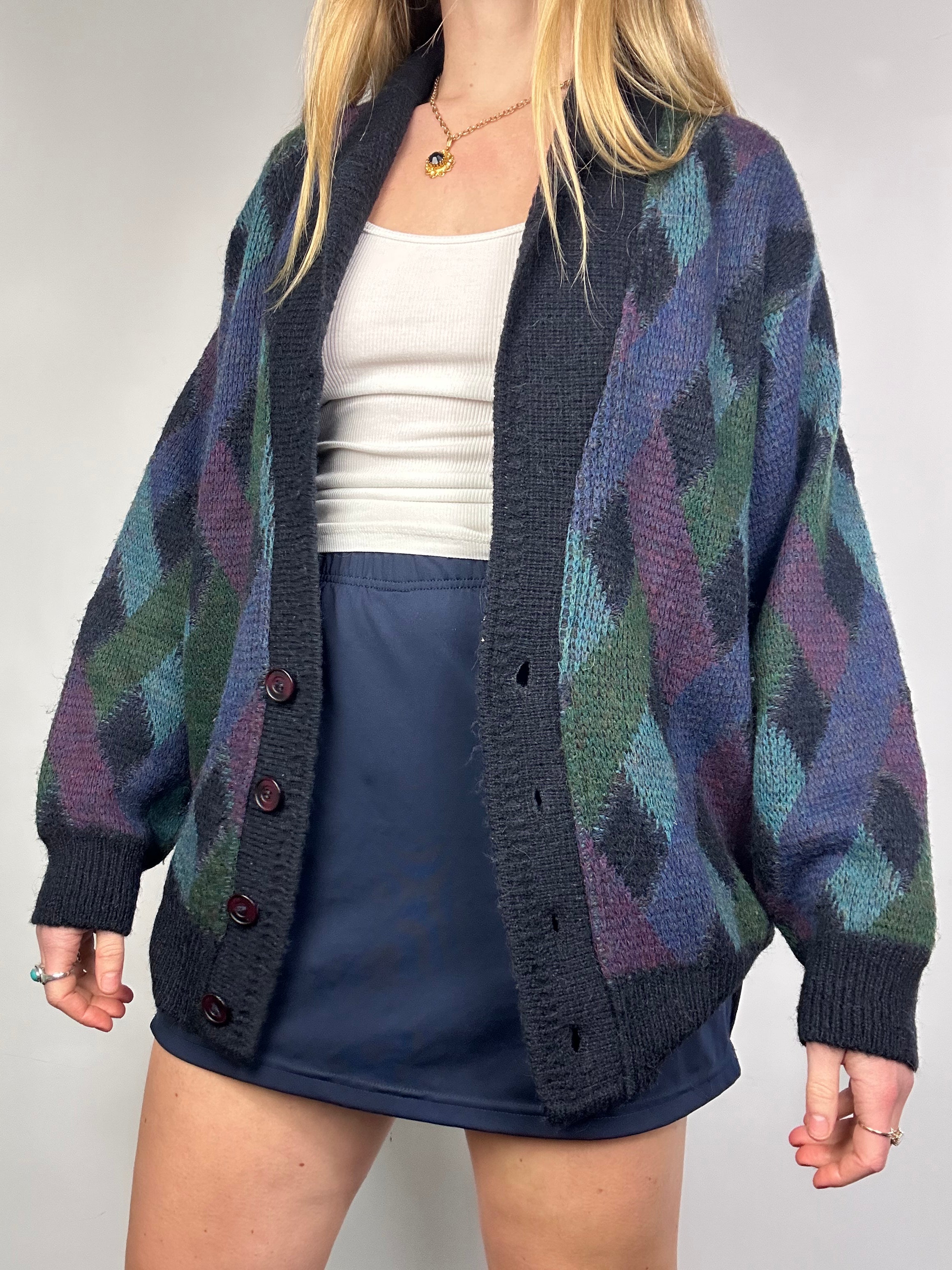Diamond 90's Cardigan Size 10/12