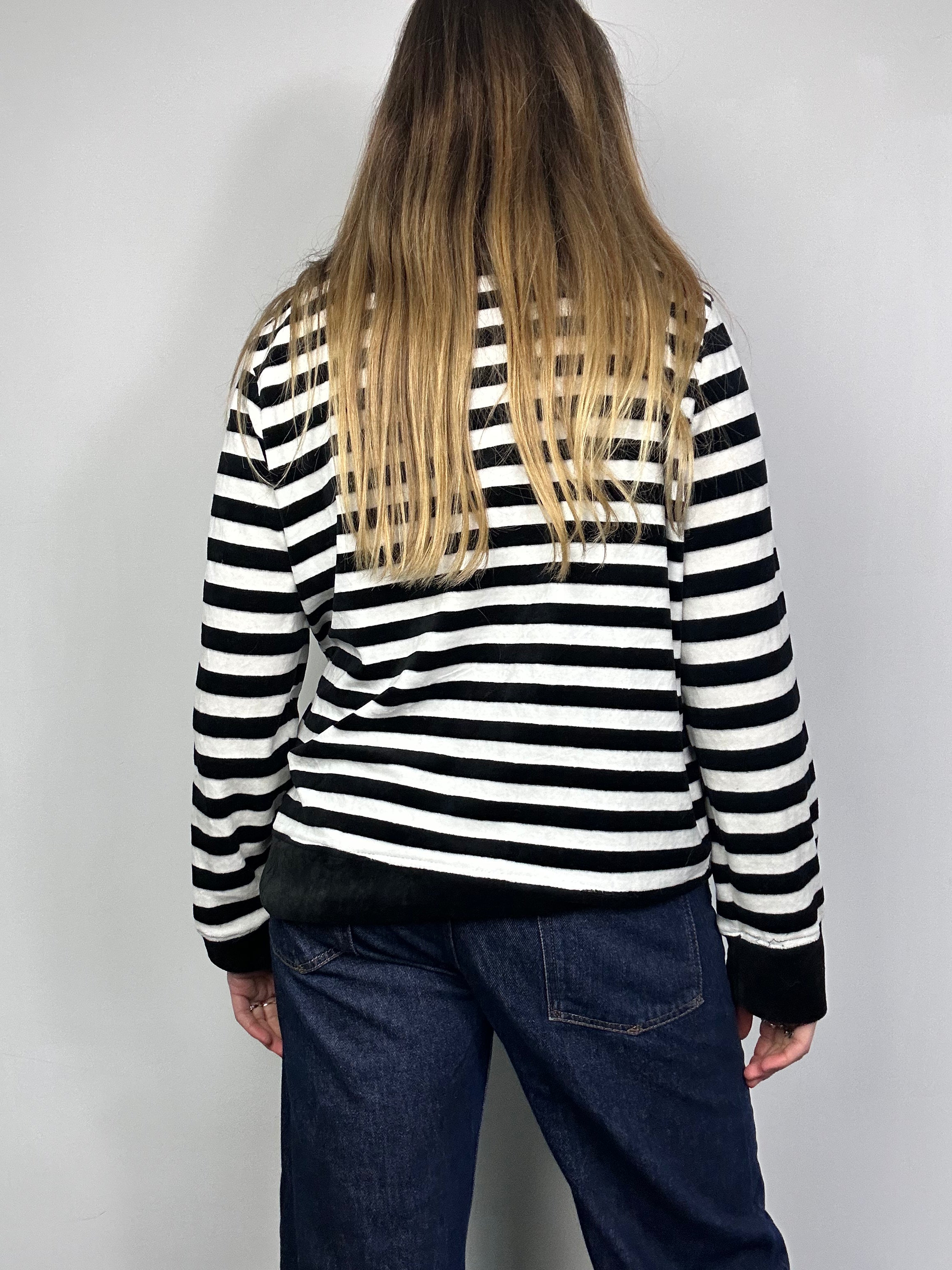 Stripe Velour Track JAcket Size 10