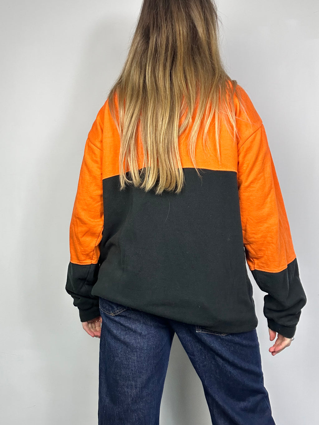 Half Zip 80's Sweater Size L