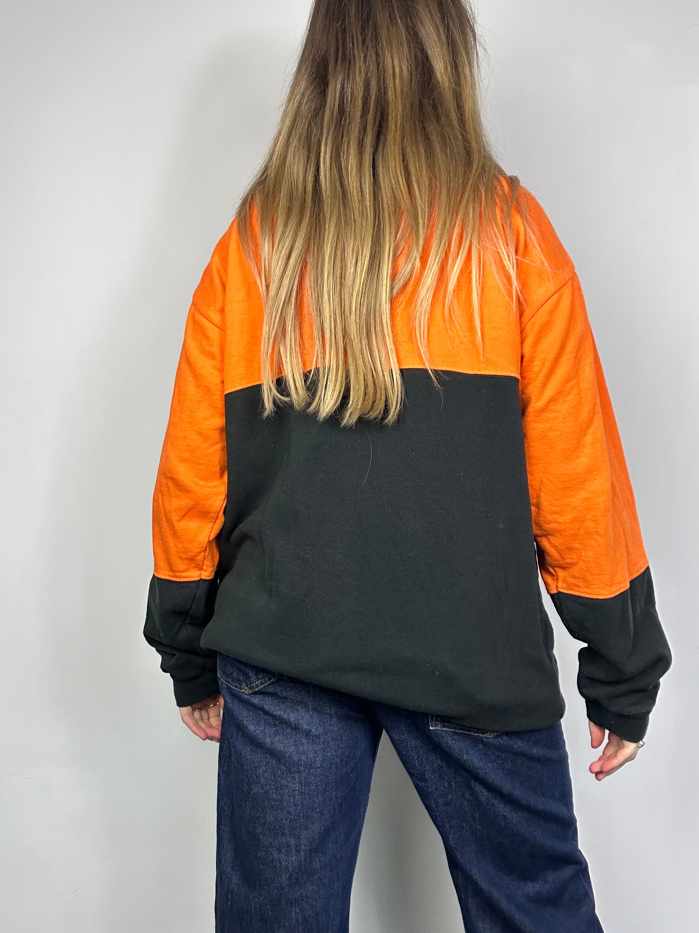 Half Zip 80's Sweater Size L