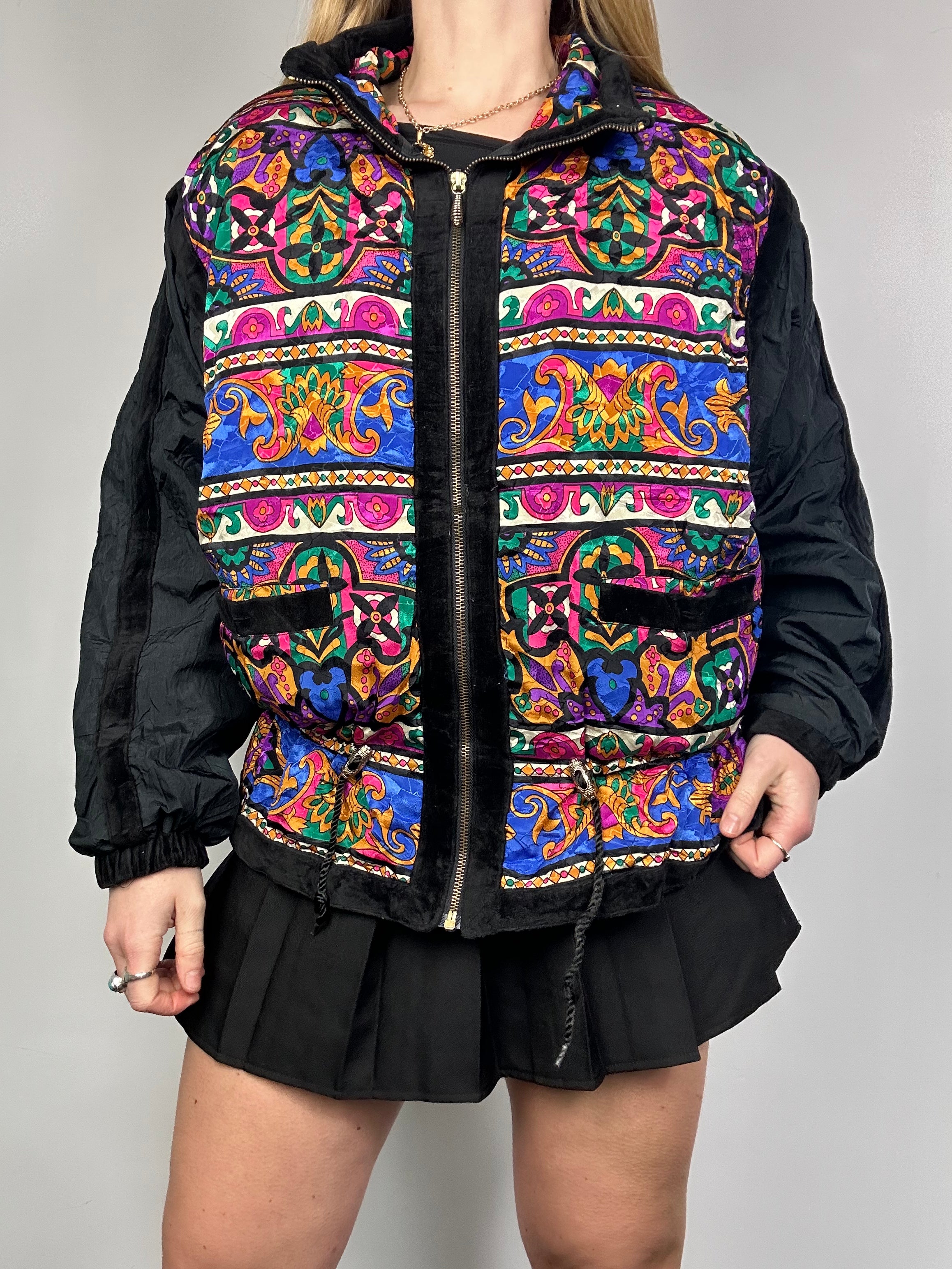80's Print Shell JAcket Size M
