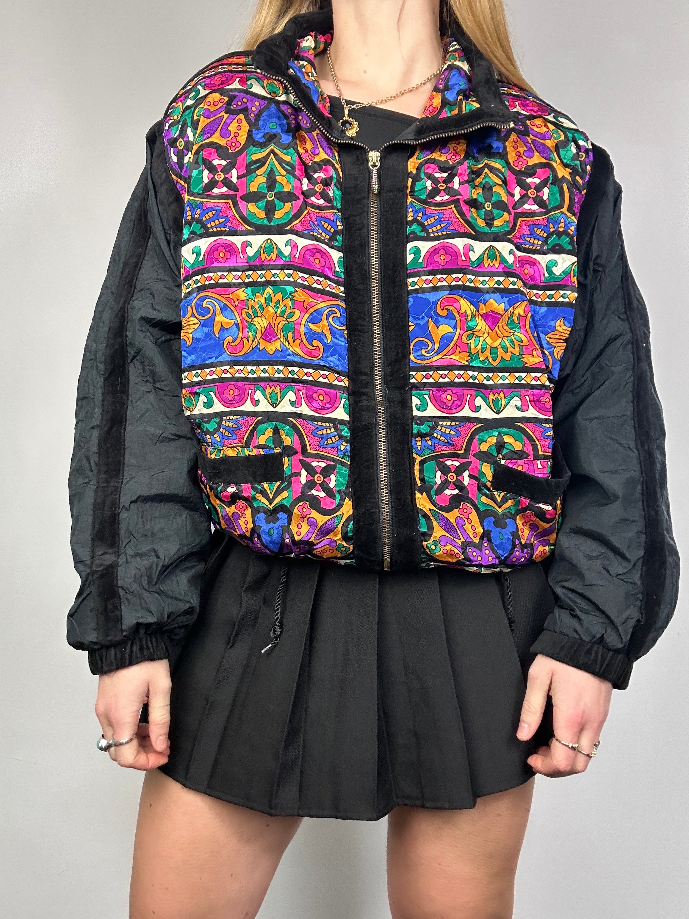 80's Print Shell JAcket Size M