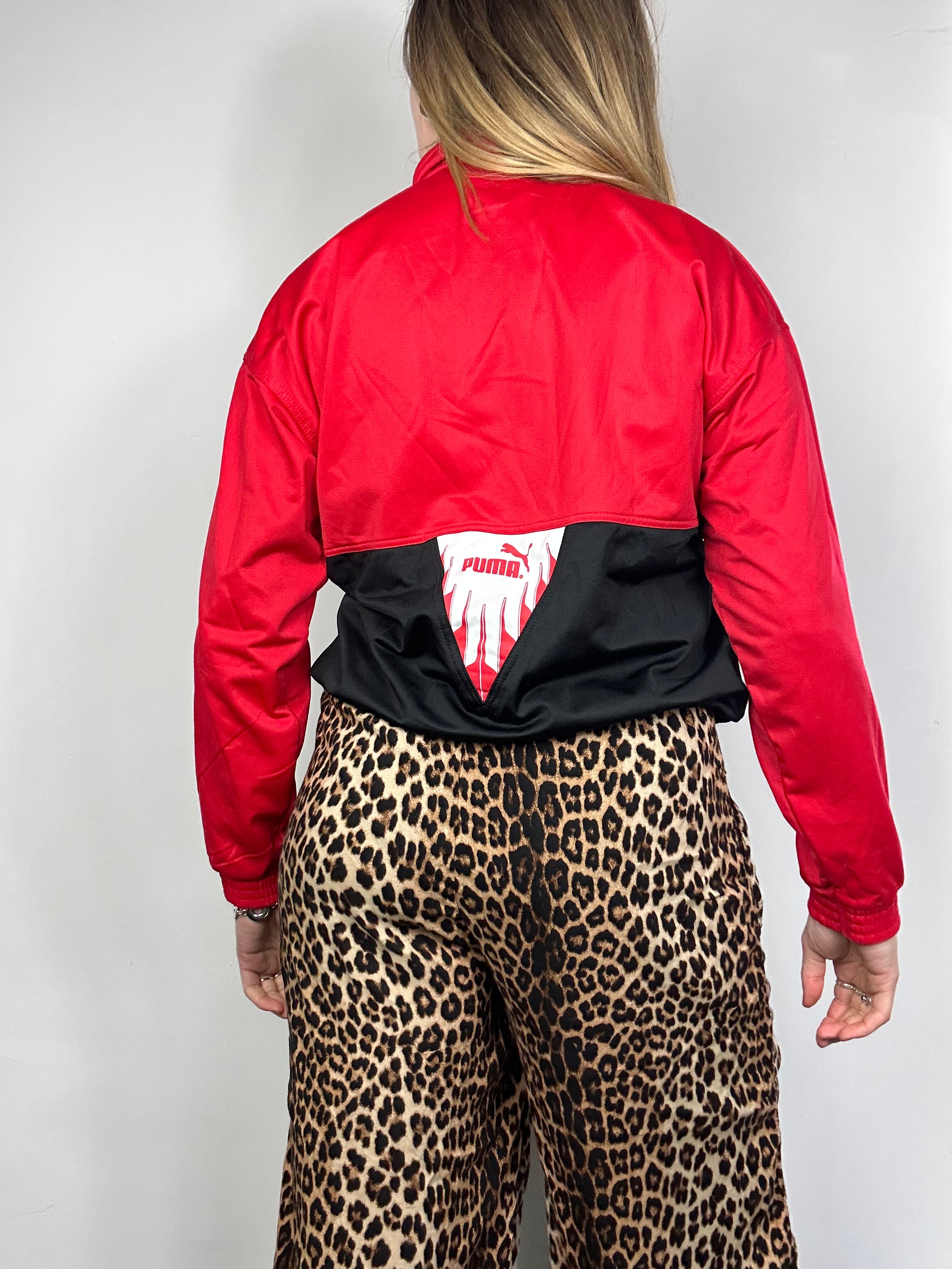 Puma Red Track Jacket Size S