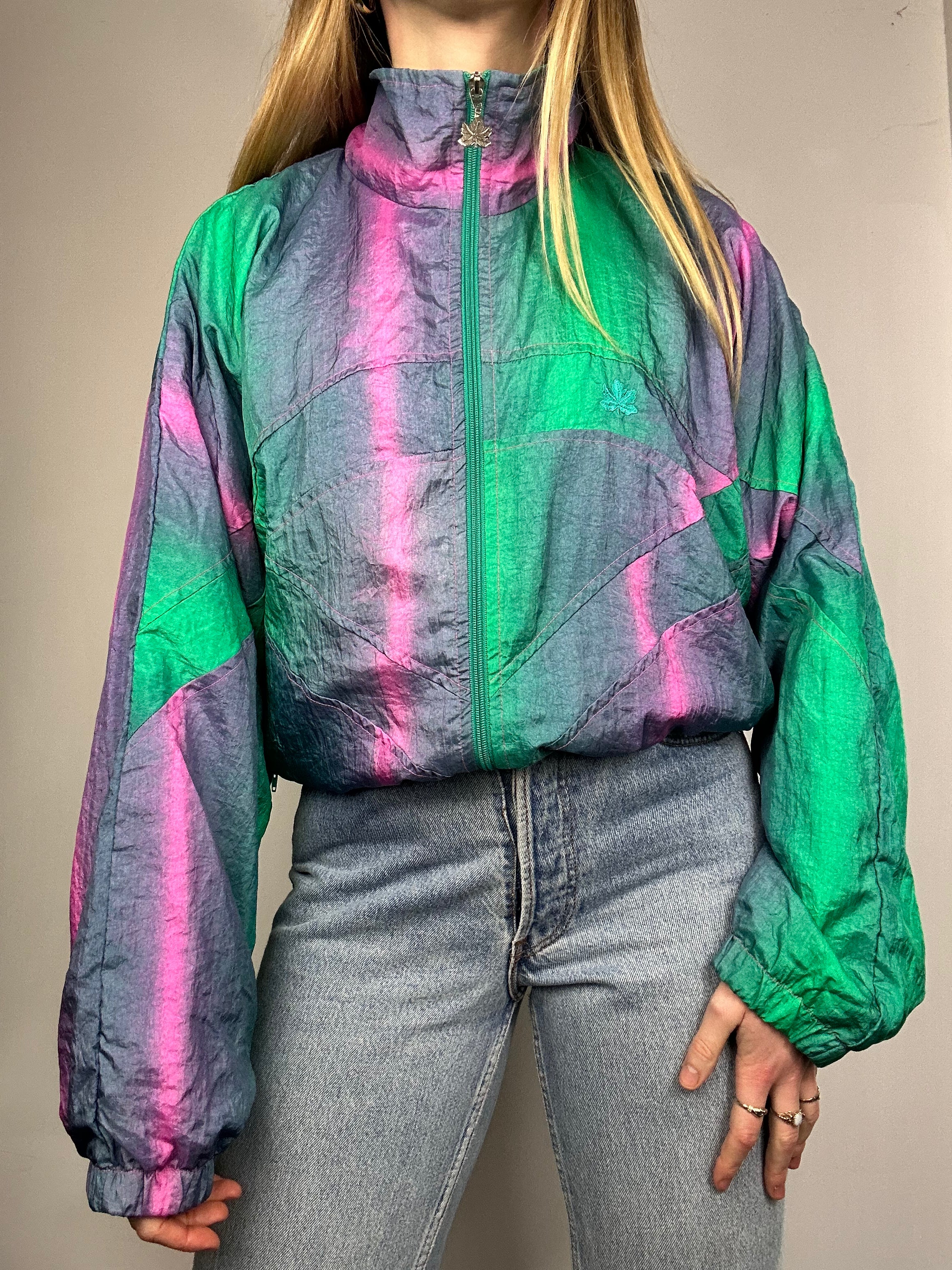 Ombre 80's Shell Jacket Size M