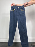 High Waisted Embellished jeans Size25” waist