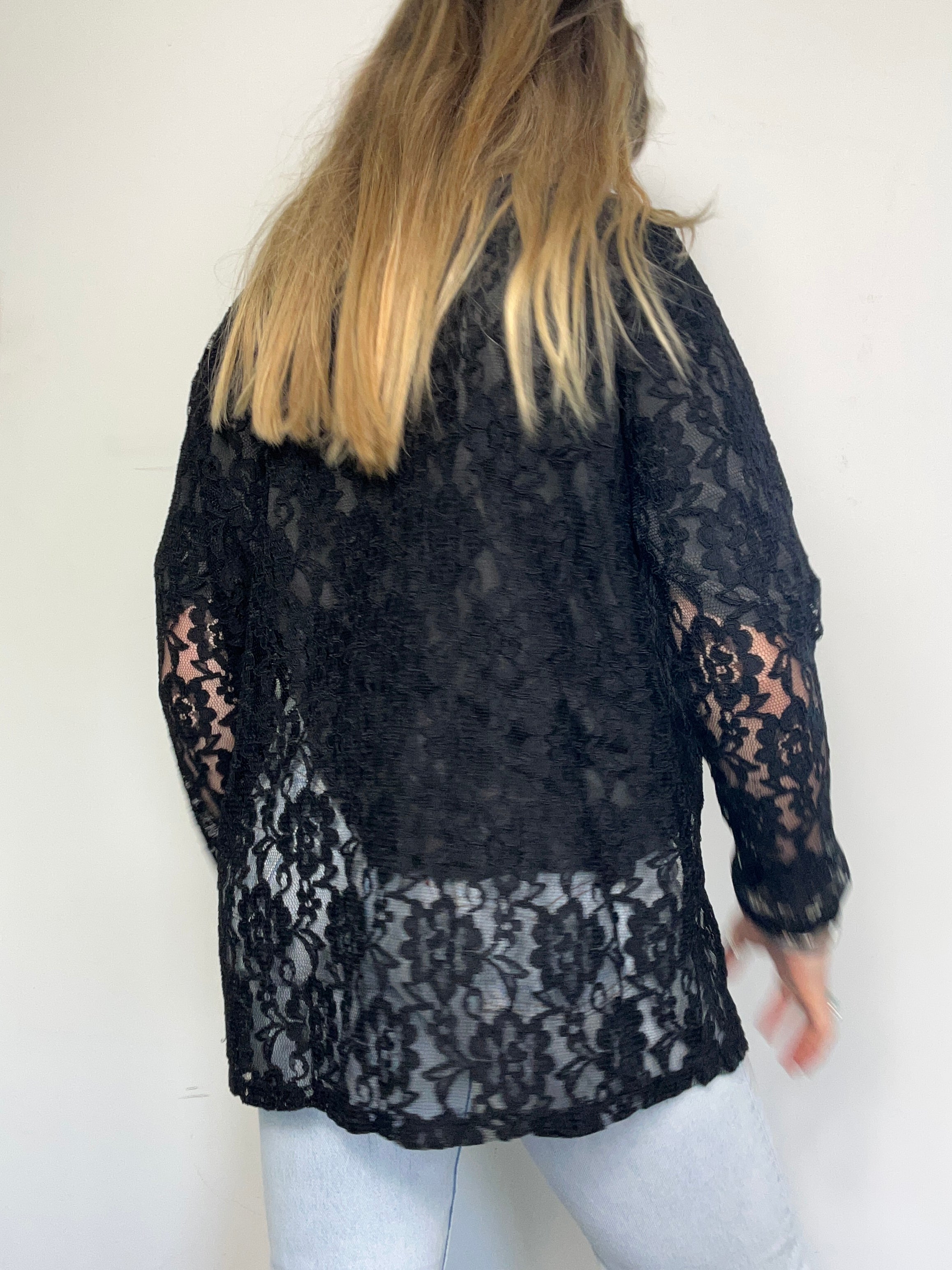 Lace Cardigan Shirt Size 12