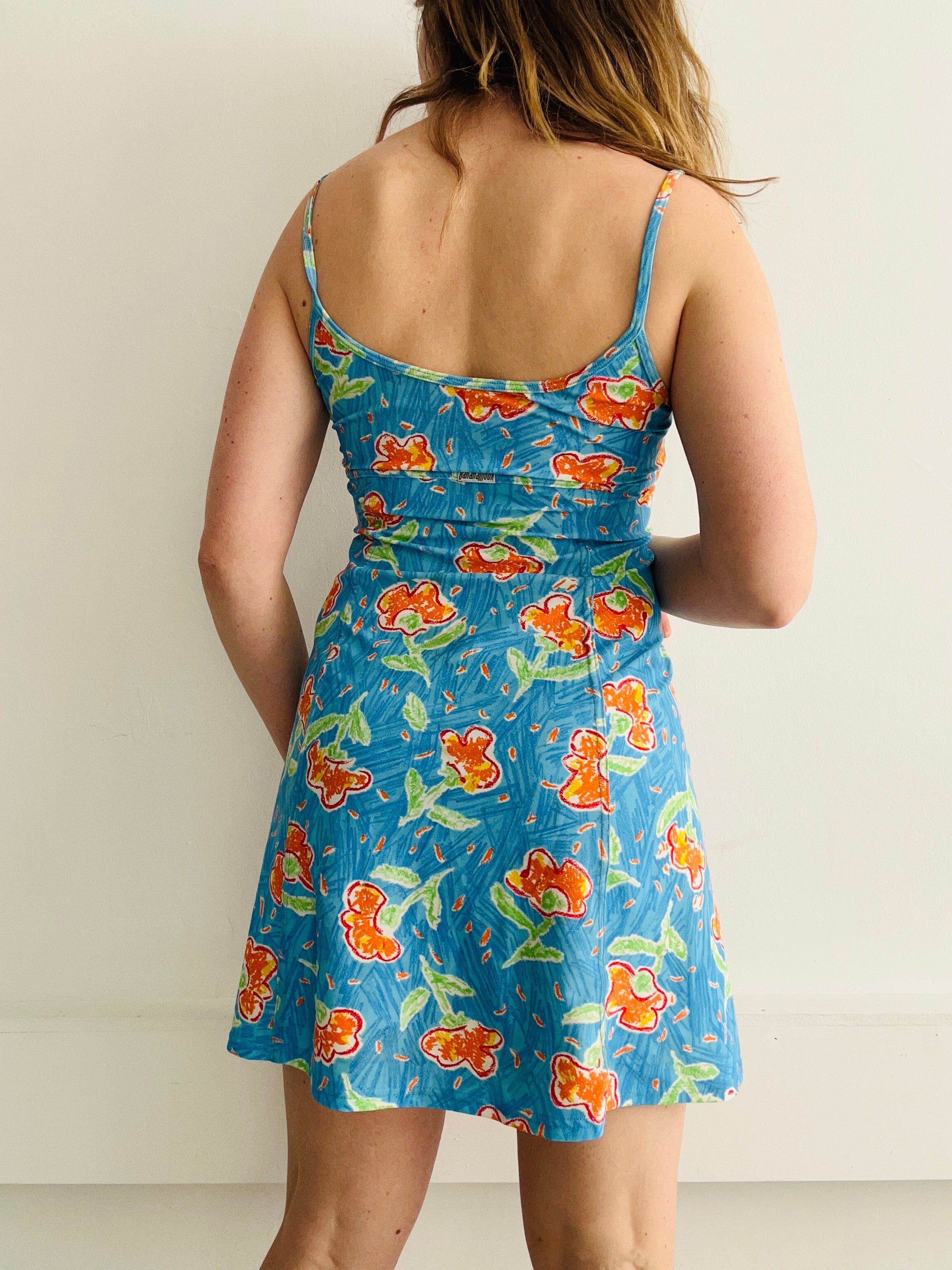 Floral 90's Mini Dress Size 8/10