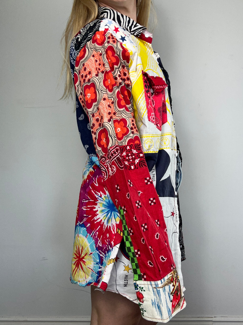 Patchwork Shirt Size M