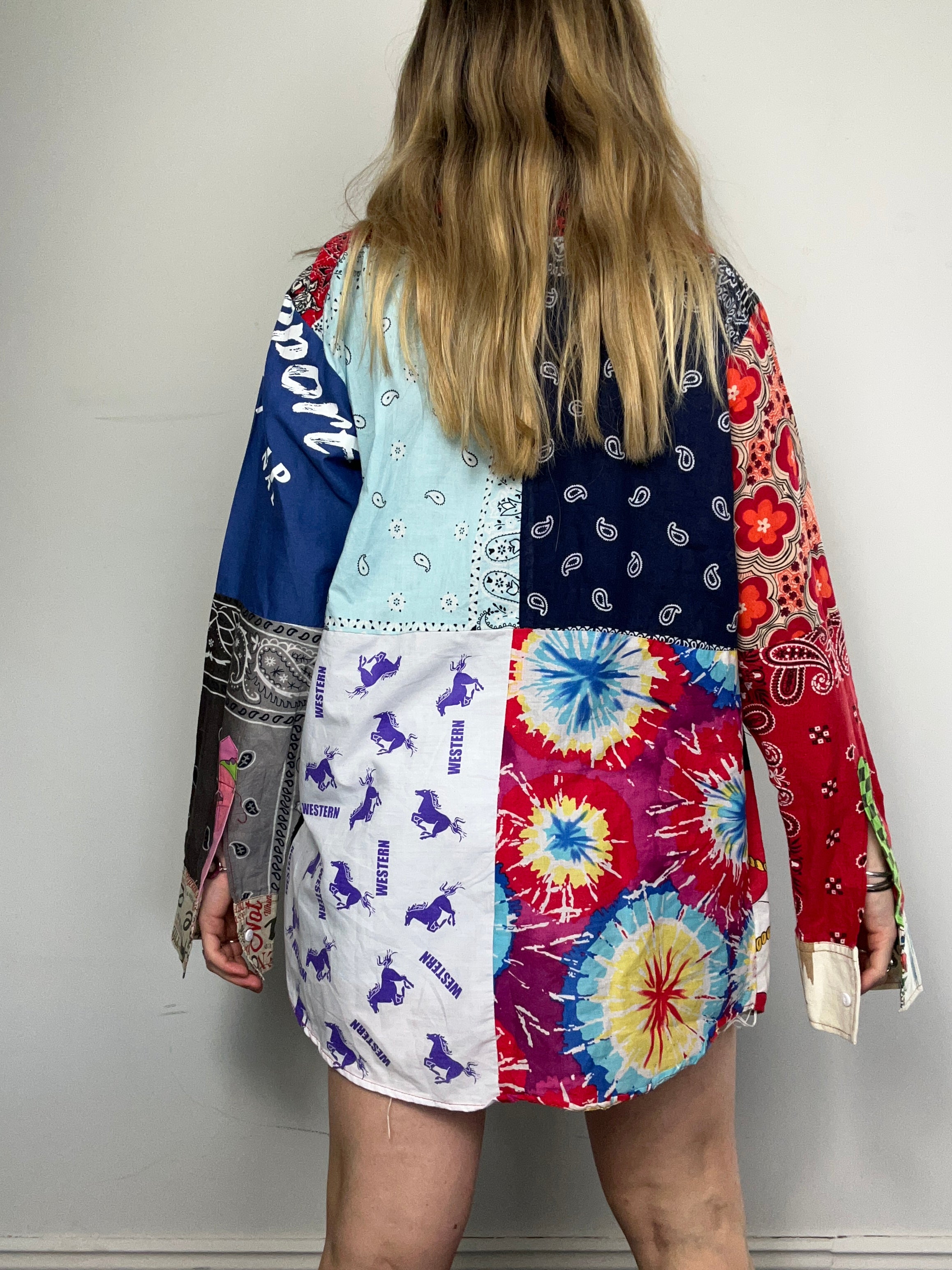 Patchwork Shirt Size M