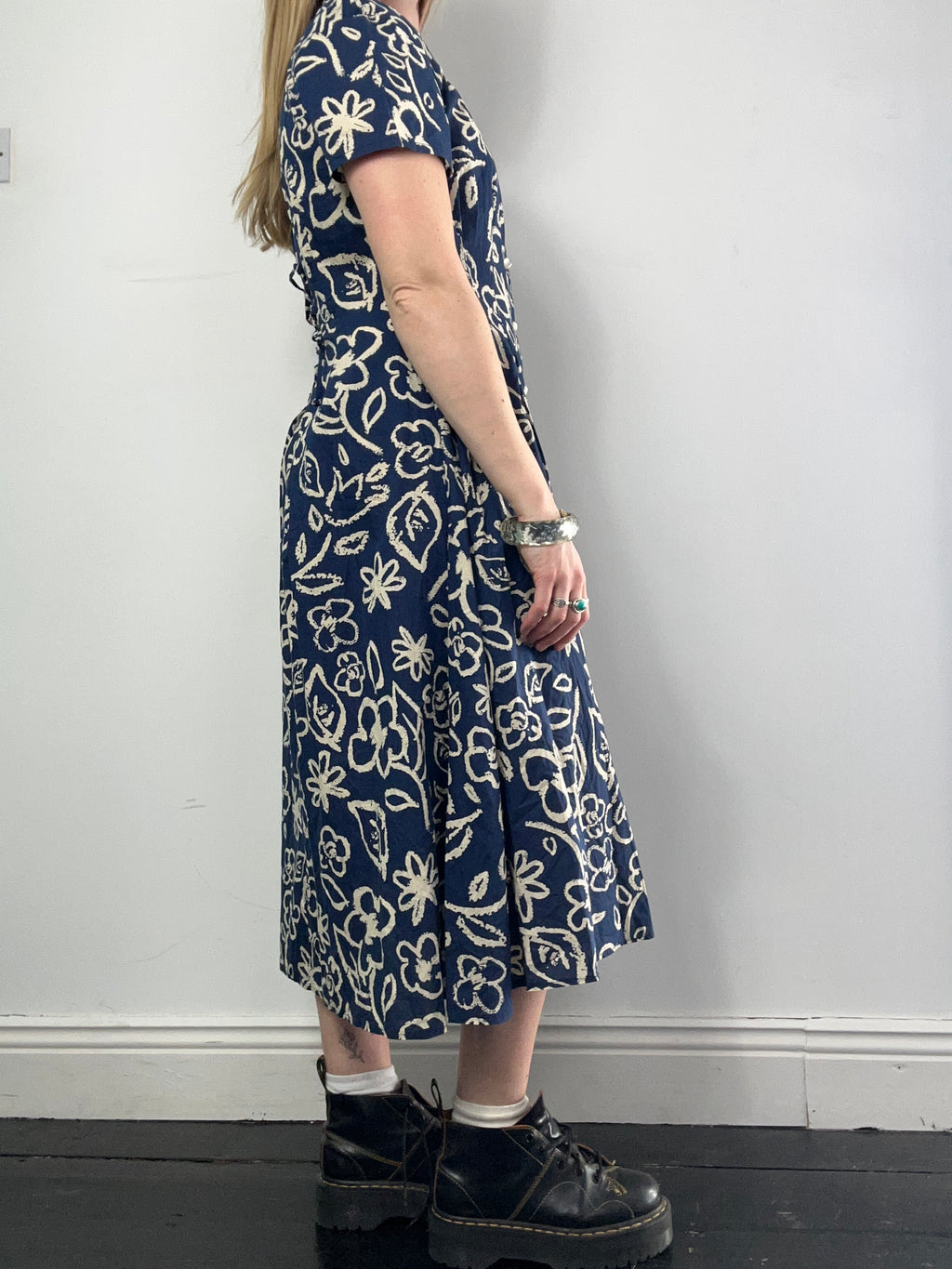 90's Flroal print Tea Dress Size 10