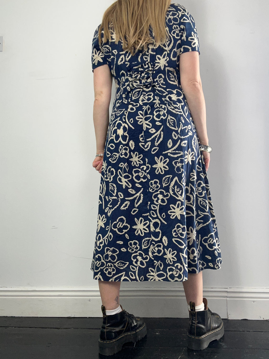 90's Flroal print Tea Dress Size 10