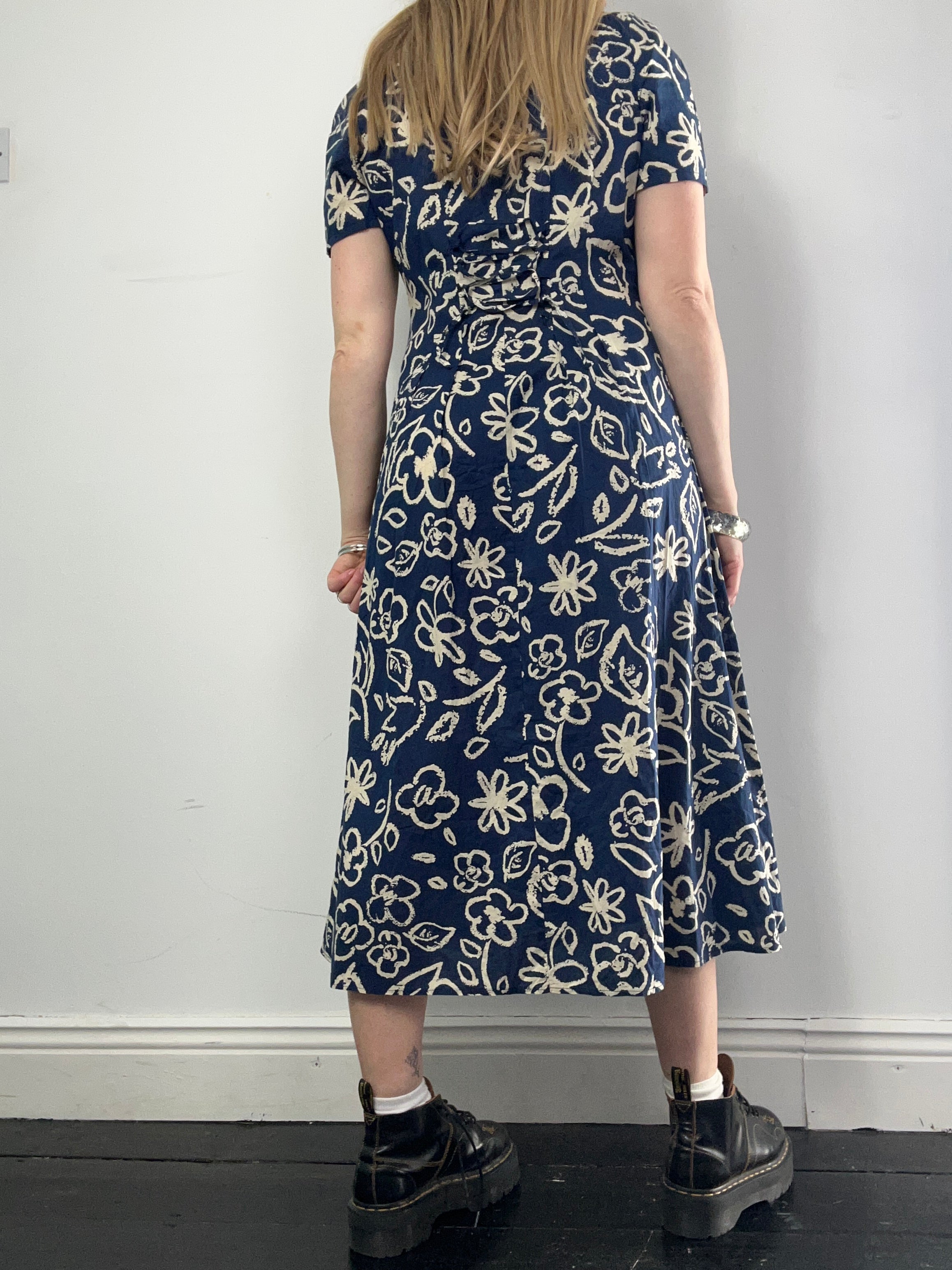 90's Flroal print Tea Dress Size 10