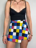 lil 1970's Check mini Skirt Size 8