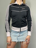 Black And White Adidas Track Jacket Size Xs