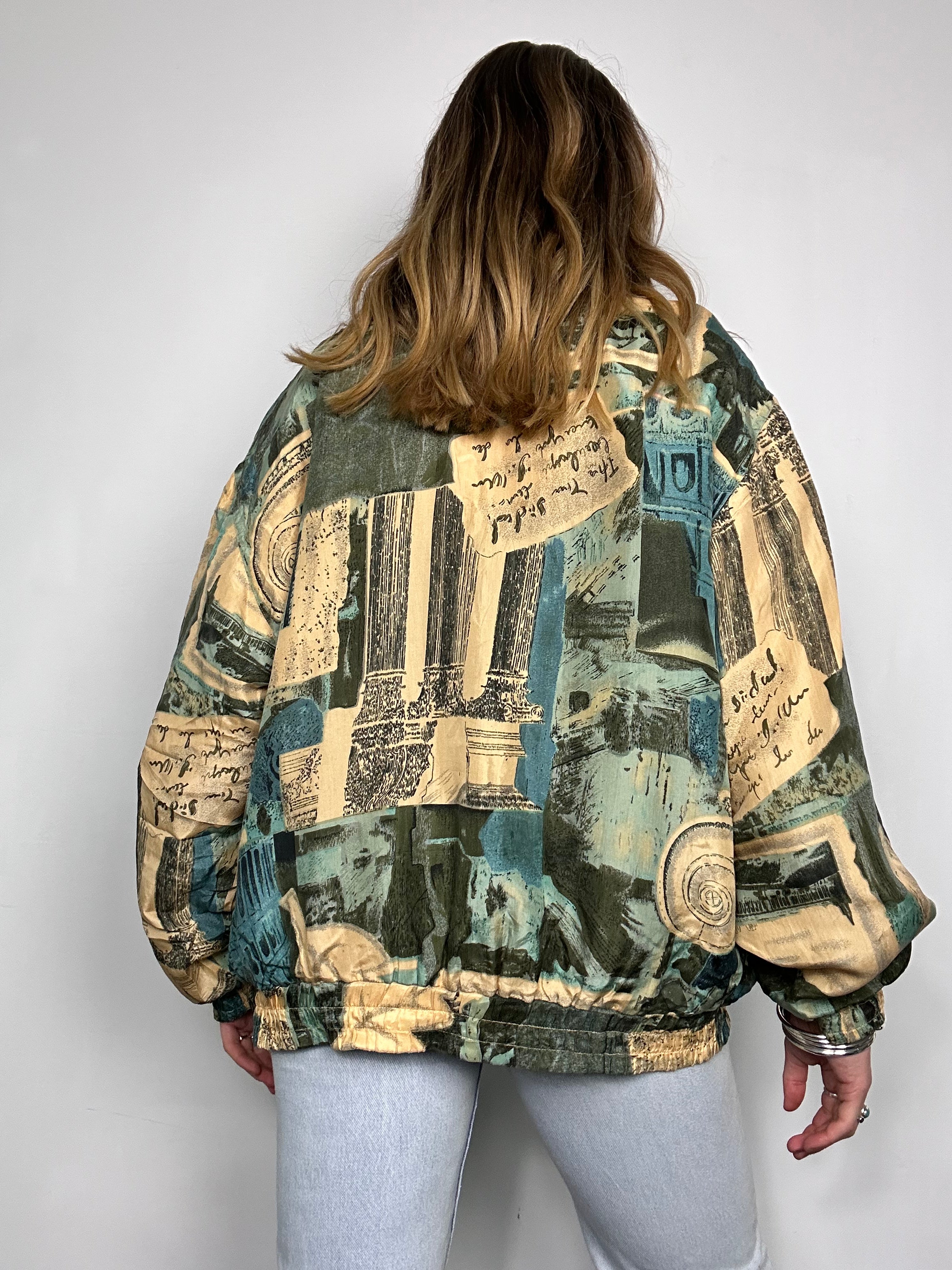Silk 90's Bomber Jacket Size M