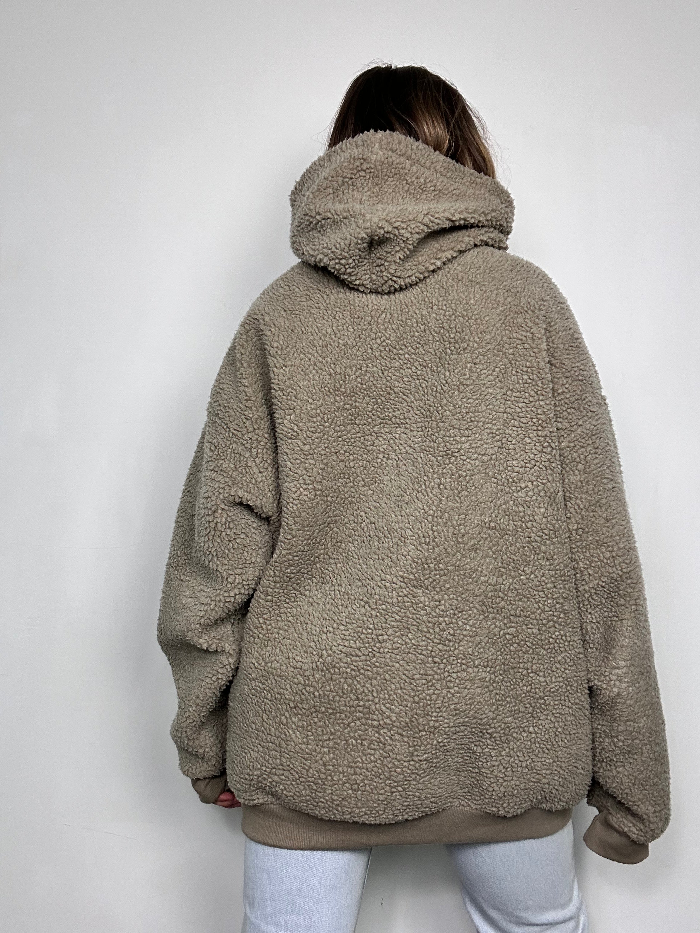 Teddy Fleece Hoodie Size L