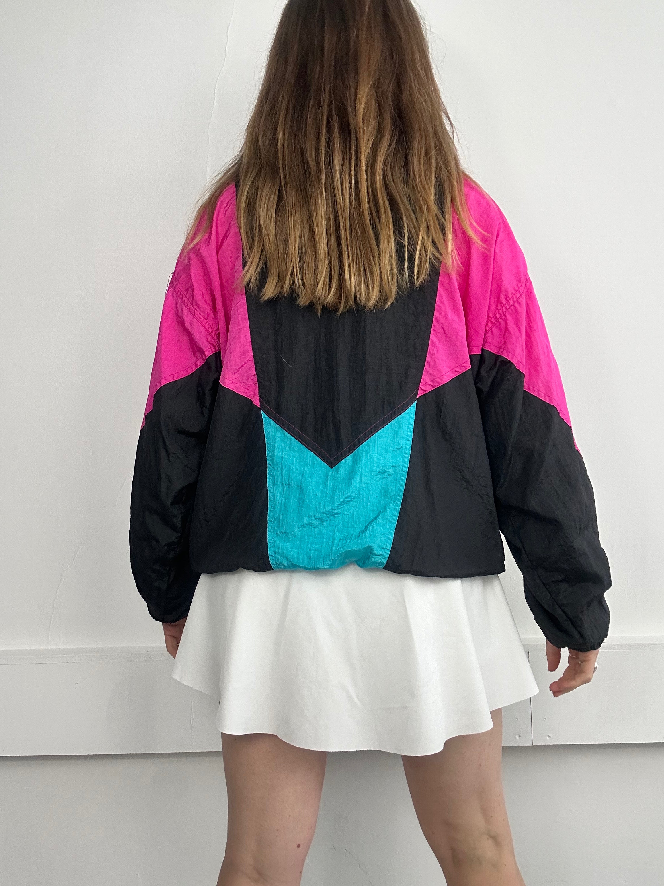 Pink and Black 80's Festi Jacket Size M