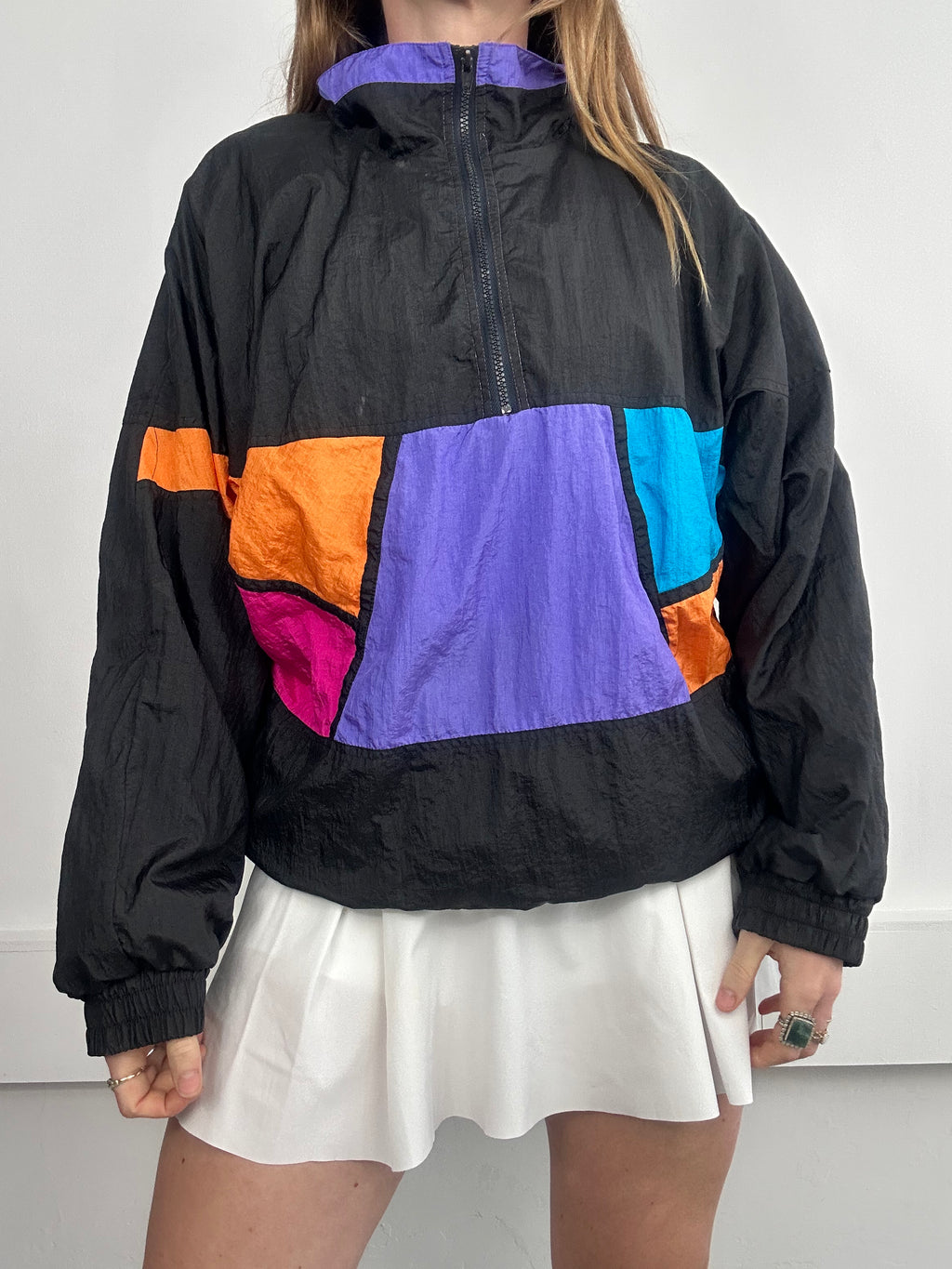 Black 80's Shell Jacket Size M